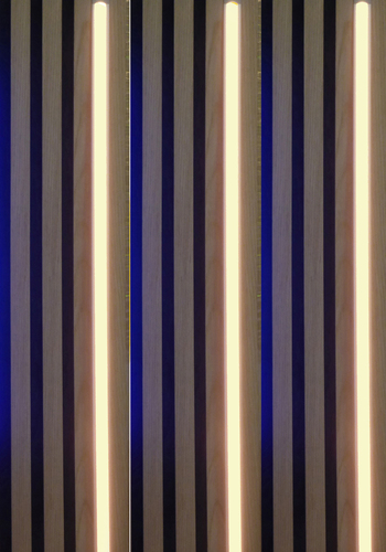 3376 LED Leuchte Kunst. Schiene wei� 3x150cm inkl Netzteil WarmWe 3376