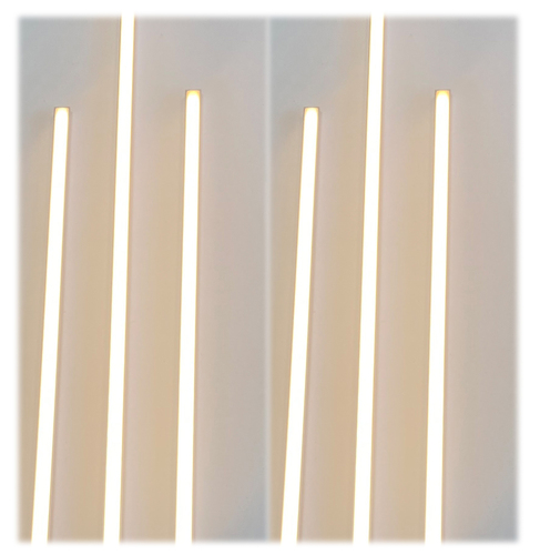 3209 LED Paneele Leuchte Warm Wei�-Kalt Wei� KS-wei� 6x50cm+ Fernb.