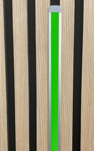 3580 LED Leuchte ALU-mit Rand 1m fr Holz Paneele Netzteil Grn