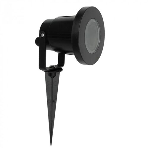 3582 Garten Strahler Erd-Spie� L�sterklemme GU-10 schwarz IP-44