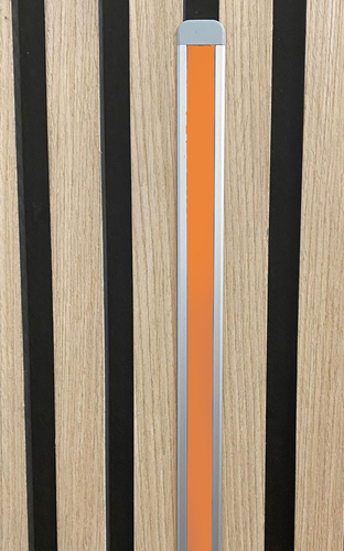 3592 LED Leuchte ALU-mit Rand 1m f�r Holz Paneele Netzteil Orange