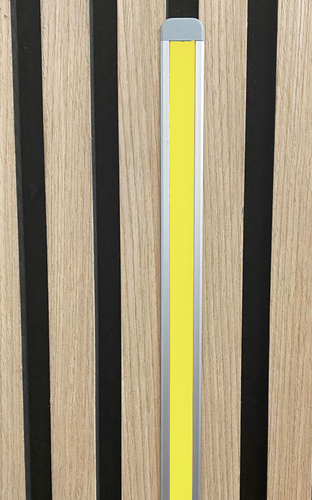 3629 LED Leuchte ALU-mit Rand 1m f�r Holz Paneele Netzteil Gelb