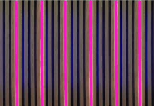 3661 LED Leuchte KS-wei 6x50cm m. Fernb. ROT