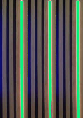 3666 LED Leuchte KS-wei� 6x50cm m. Fernb. GR�N