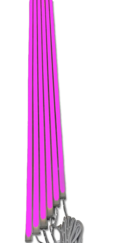 3676 LED Leuchte KS-wei 6x50cm m. Fernb. PINK