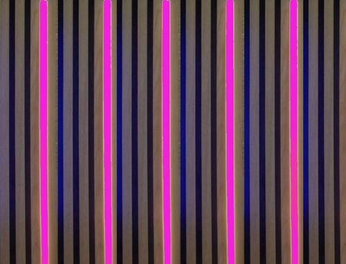 3734 LED Leuchte Kunststoff Schiene 4x150cm inkl. Netzteil Pink