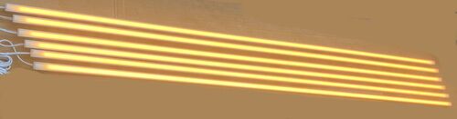 3751 LED Leuchte ALU Holz Paneele mit Rand 6x1m Netzteil Warm Wei�