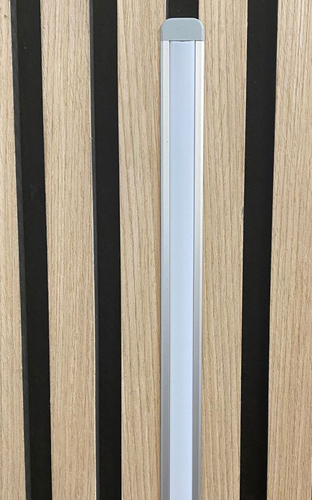 3759  LED Leuchte ALU-UP Holz Paneele 6x1m Netzteil GRN