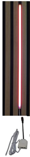 3768 LED Einzel Leuchte mit Kunststoff Schiene wei� 50cm Farbe Rot