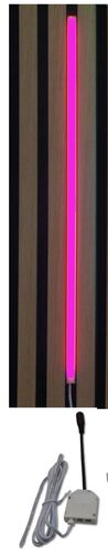3780 LED Leuchte Kunststoff Schiene wei� 1x50cm Netzteil PINK