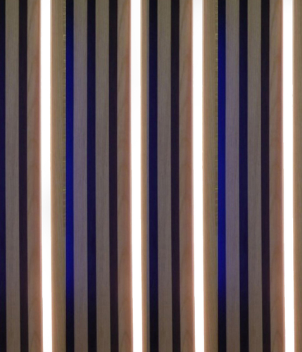 3787 LED Leuchte Kunststoff Schiene-schwarz 4x50cm Netzteil Kalt Wei�