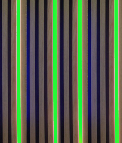 3790 LED Leuchte Kunststoff Schiene-schwarz 4x50cm Netzteil GR�N