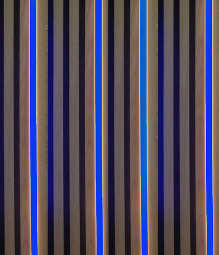 3791 LED Leuchte Kunststoff Schiene-schwarz 4x50cm BLAU