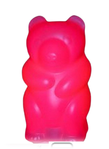 3948 LED Leuchte Panda B�r wei� 12 Volt Lichtfarbe rot H�he 31cm