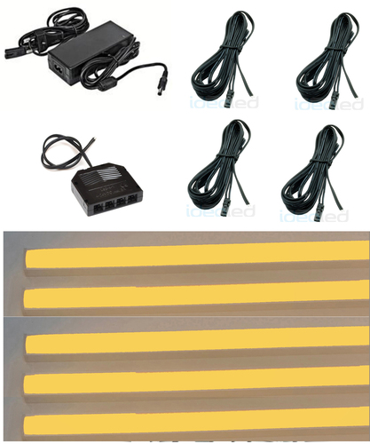 4031 LED Regal Beleuchtung 5x0,3m inklusive Netzteil Lichtfarbe Orange