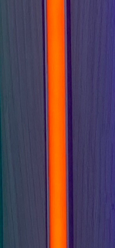 4082 LED Leuchte ALU Schiene Slim 50cm matt Orange inkl. Netzteil