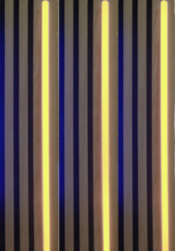 4116 LED Leuchte ALU Schiene Slim 4x50cm matt GELB + Netzteil