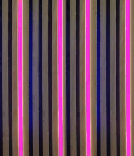 4129 LED Leuchte ALU Schiene Slim 4x50cm matt Pink + Netzteil