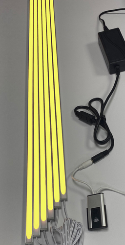 4160 SMART Leuchte ALU Schiene Slime 6x1m matt Gelb inkl. Netzteil