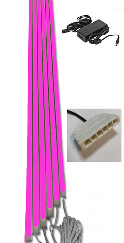 4164 LED Leuchte ALU Schiene Slim 6x50cm matte Abdeckung PINK