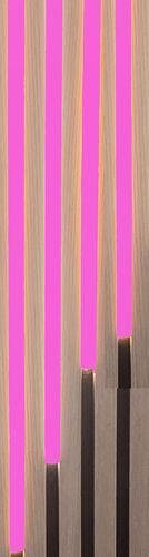 4343 LED Leuchte ALU Schiene Slim 4x1,0m Netzteil PINK