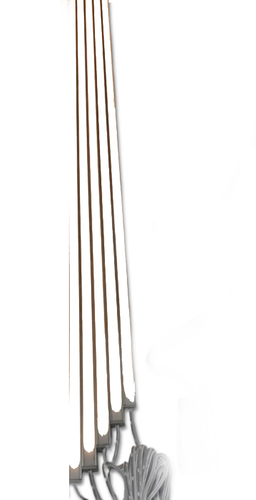 4434 LED Leuchte 5x100cm schwarze Kunststoffschiene Netzteil Kalt Wei