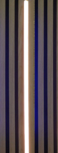 4508 LED Leuchte 1x150cm schwarze Kunststoff Schiene Netzteil KaltWei