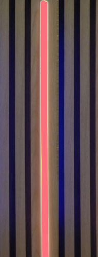 4509 LED Leuchte 1x150cm schwarze Kunststoff Schiene Netzteil ROT