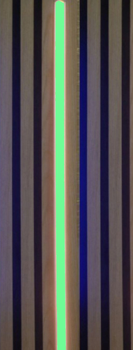 4518 LED Leuchte 1x150cm schwarze Kunststoff Schiene Netzteil GRN