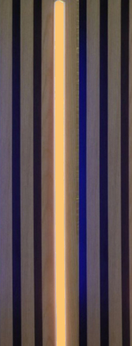 4520 LED Leuchte 1x150cm schwarze Kunststoff Schiene Netzteil ORANGE