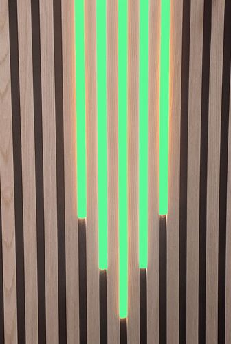 4678 LED Leuchten Mix KS-schwarz 60-80-100-80-60cm Netzteil GRN