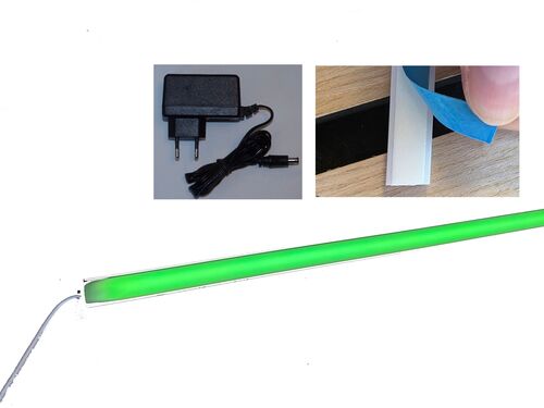 4700 LED RGB Leuchte Kunststoff-Wei� 1x 150cm 4-Zonen Fernbedienung