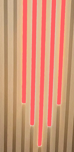 4719 LED Leuchten MIX ALU Schienen 50-60-70-60-50cm Netzteil ROT