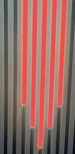 4746 LED Leuchten MIX ALU Schienen 60-80-100-80-60cm Netzteil ROT