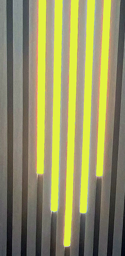 4759 LED Leuchten MIX ALU Schienen 60-80-100-80-60cm Netzteil GELB