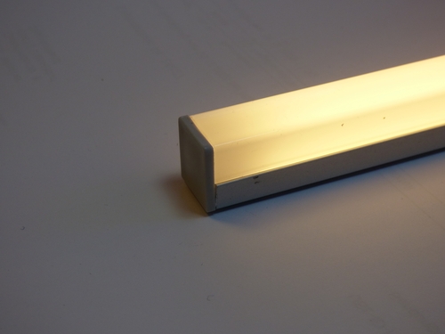 5089 LED ALU Leuchte Aufsatz wei� 3x1m Fernb. Netzteil Neutral Wei� 