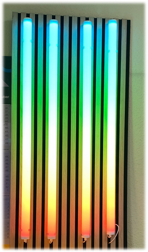 5363 LED SMART DIGI-Motion Leuchtstab 4x1,00m RGB +Fernbed.+Handy Steu