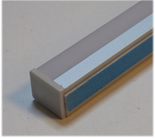 5442 LED ALU Leuchte Aufsatz wei� 1x1m dimmbar +Netzteil 12V Orange