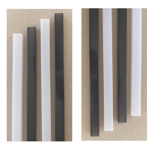 5547 LED Leuchte 6x40cm 6xU-Schiene wei� + schwarz Netzteil Gelb