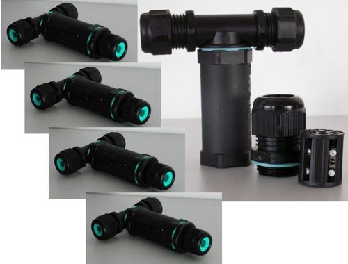 6302 Kabelverbinder T-St�ck 5pol. IP68 30mm 5er Pack 