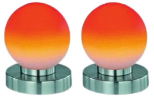 6283 Touch Me Tischleuchte PRINZ bunt 2-er Pack als Nachtischlampe