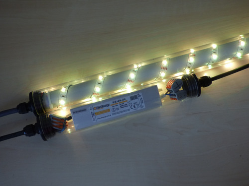 6904 Gabionen Leuchte LED 360 Grad 1,00 m 230 Volt Warm Wei�