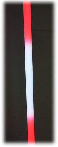 7062 LED Bunter Leuchtstab 1,23m 12 Volt 2-farbig ROT-WEISS-ROT