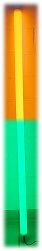 7166 LED Bunter STAB 1,23m 12 Volt 2-farbig inkl. Netzteil Gr�n-Orange