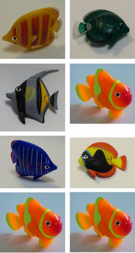 7331 Fische 8-er SET f�r Wassers�ulen und DEKO