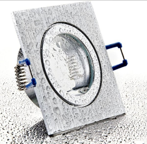 7359 Feuchtraum Einbau BiColor eckig GU-10 Fassung Brandschutz Fassung