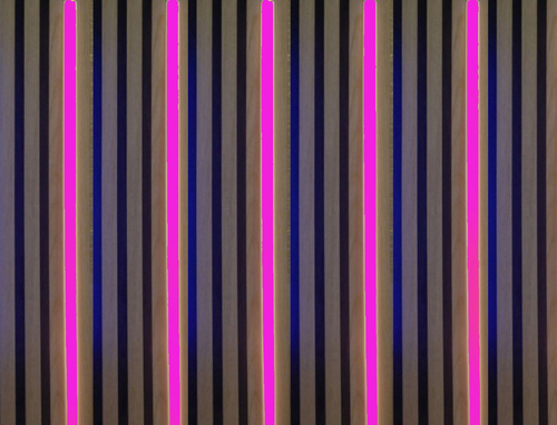 7489 LED Leuchte Kunststoffschiene wei� 5x100cm + Netzteil Pink