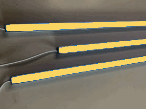 7699 LED Leuchte ALU Schiene Slim 3x1,5m matt Netzteil Orange