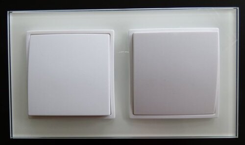 7744 Abelka Nuovo wei� 2 x Wechselschalter 250 Volt