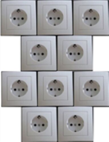 7816 Levina Kunststoff Pack Steckdose wei� 250Volt 16 Ampere 10er Pack